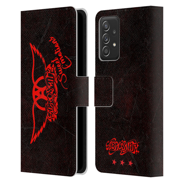 Aerosmith Classics Red Winged Sweet Emotions Leather Book Wallet Case Cover For Samsung Galaxy A52 / A52s / 5G (2021)