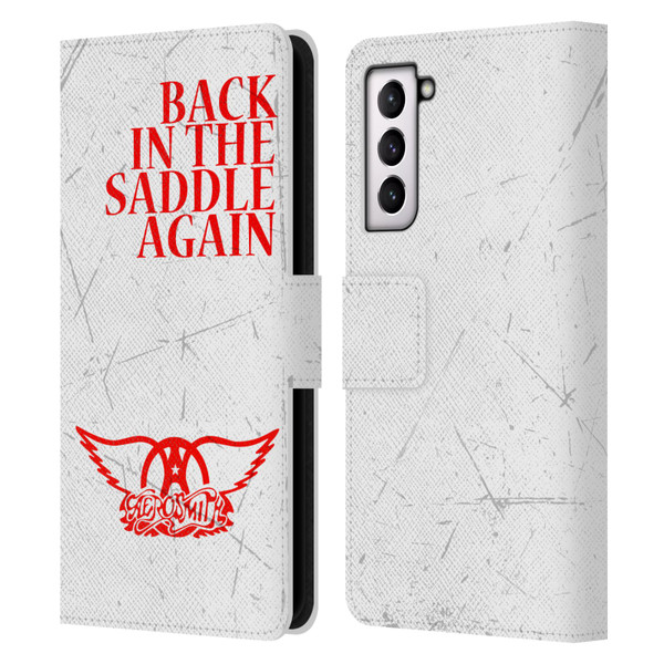 Aerosmith Classics Back In The Saddle Again Leather Book Wallet Case Cover For Samsung Galaxy S21 5G