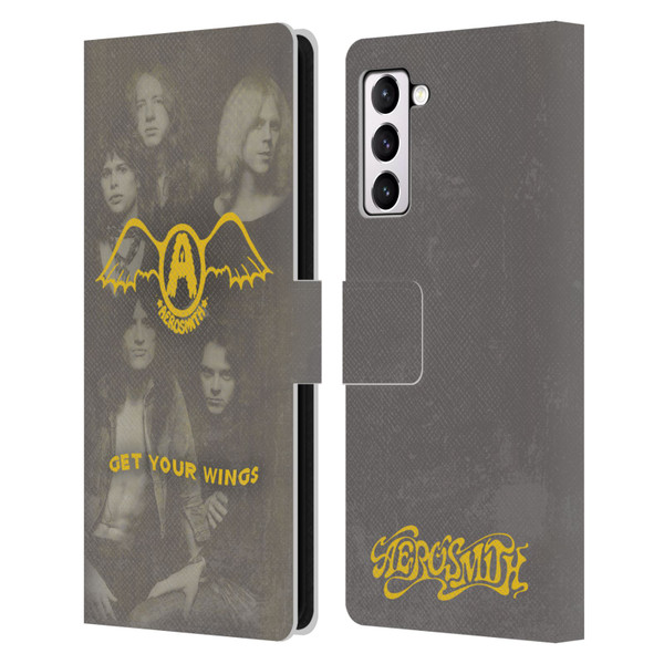Aerosmith Classics Get Your Wings Leather Book Wallet Case Cover For Samsung Galaxy S21+ 5G
