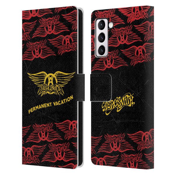 Aerosmith Classics Permanent Vacation Leather Book Wallet Case Cover For Samsung Galaxy S21+ 5G
