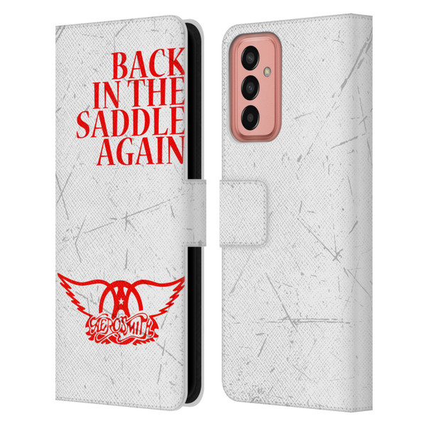 Aerosmith Classics Back In The Saddle Again Leather Book Wallet Case Cover For Samsung Galaxy M13 (2022)