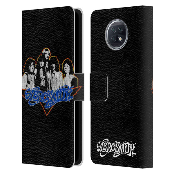Aerosmith Classics Group Photo Vintage Leather Book Wallet Case Cover For Xiaomi Redmi Note 9T 5G