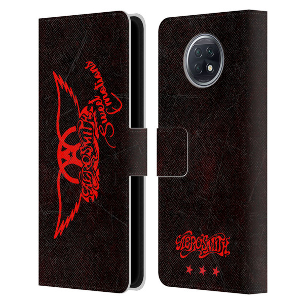 Aerosmith Classics Red Winged Sweet Emotions Leather Book Wallet Case Cover For Xiaomi Redmi Note 9T 5G