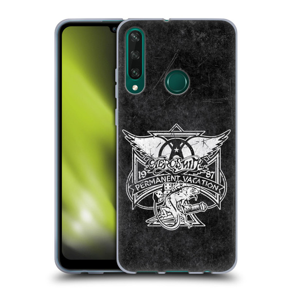 Aerosmith Black And White 1987 Permanent Vacation Soft Gel Case for Huawei Y6p