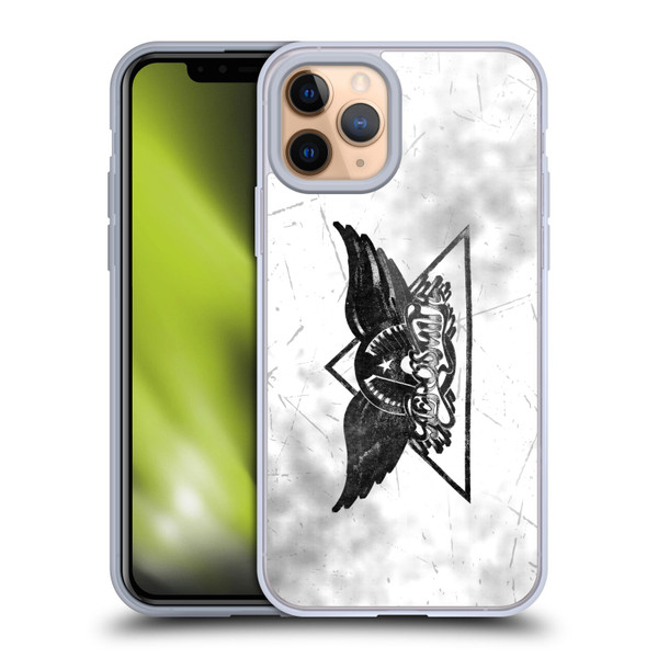Aerosmith Black And White Triangle Winged Logo Soft Gel Case for Apple iPhone 11 Pro