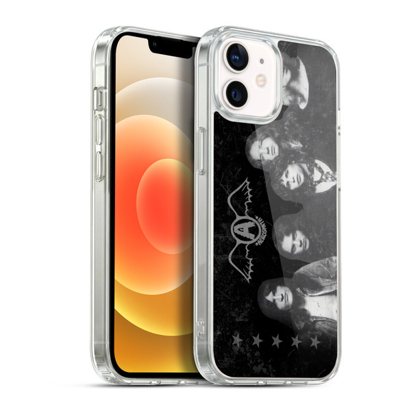 Aerosmith Black And White Vintage Photo Soft Gel Case for Apple iPhone 12 / iPhone 12 Pro & MagSafe
