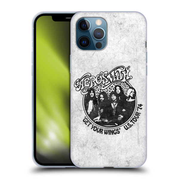 Aerosmith Black And White Get Your Wings US Tour Soft Gel Case for Apple iPhone 12 Pro Max