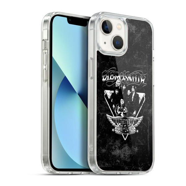 Aerosmith Black And White World Tour Soft Gel Case for Apple iPhone 13