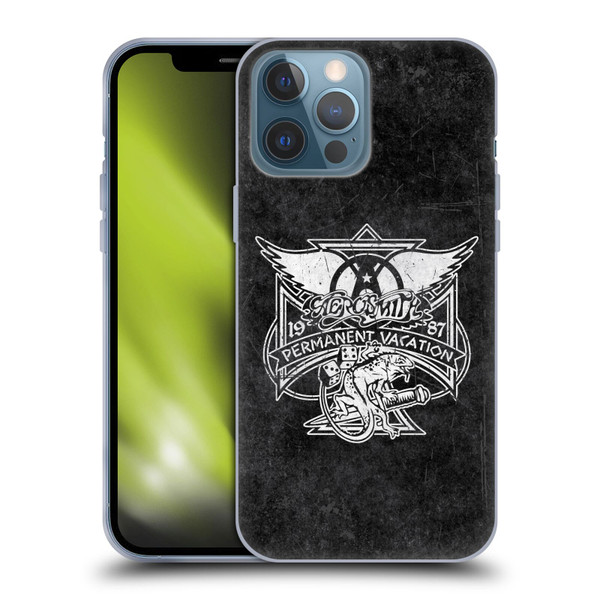 Aerosmith Black And White 1987 Permanent Vacation Soft Gel Case for Apple iPhone 13 Pro Max