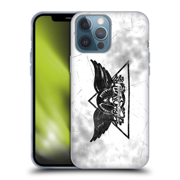 Aerosmith Black And White Triangle Winged Logo Soft Gel Case for Apple iPhone 13 Pro Max