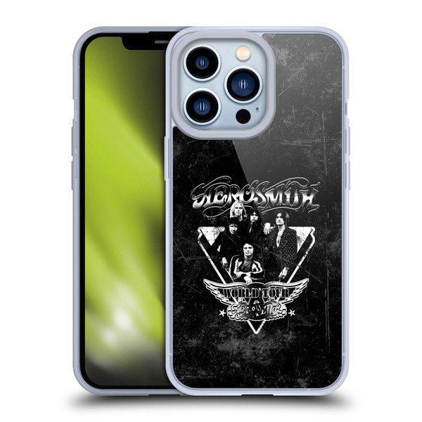 Aerosmith Black And White World Tour Soft Gel Case for Apple iPhone 13 Pro