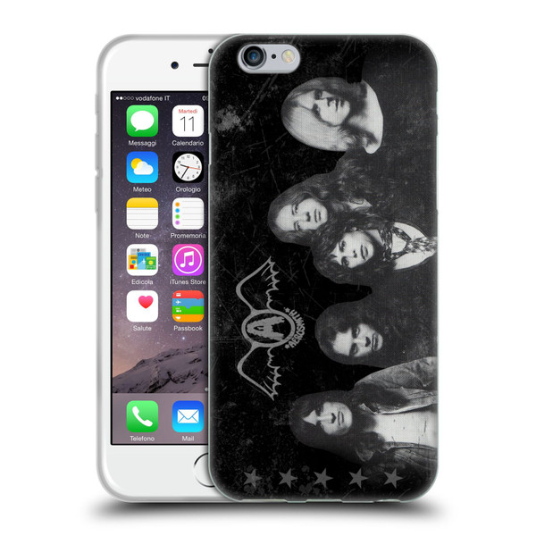 Aerosmith Black And White Vintage Photo Soft Gel Case for Apple iPhone 6 / iPhone 6s