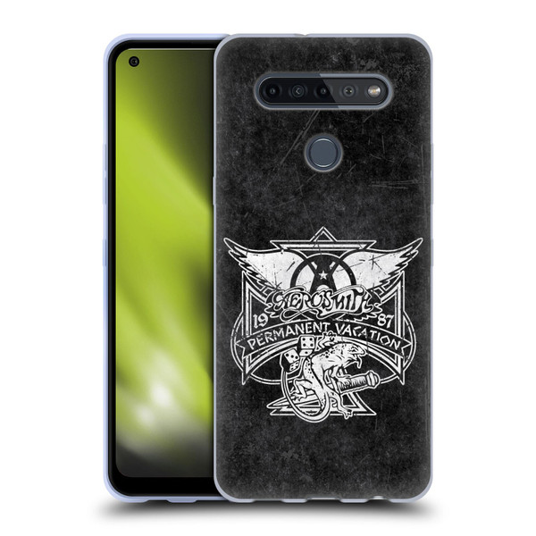 Aerosmith Black And White 1987 Permanent Vacation Soft Gel Case for LG K51S