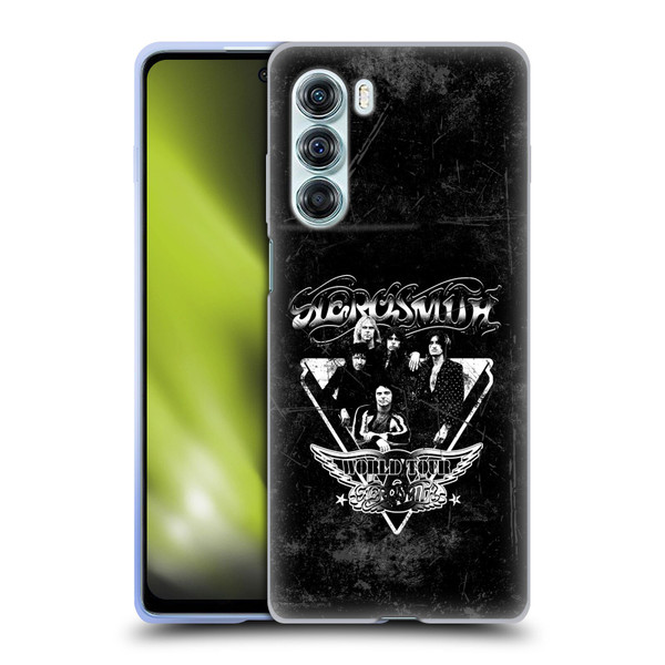 Aerosmith Black And White World Tour Soft Gel Case for Motorola Edge S30 / Moto G200 5G