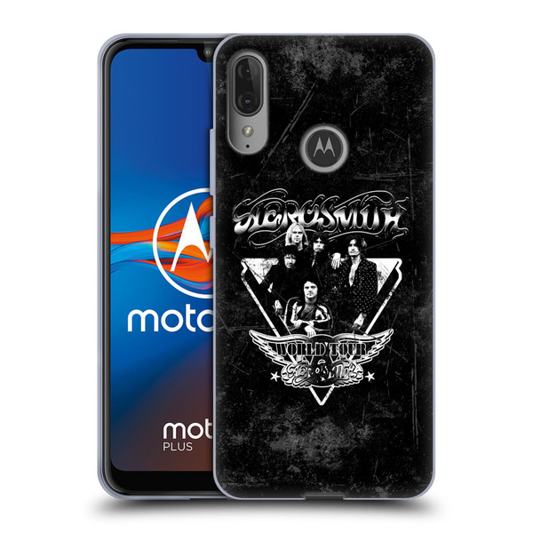 Aerosmith Black And White World Tour Soft Gel Case for Motorola Moto E6 Plus