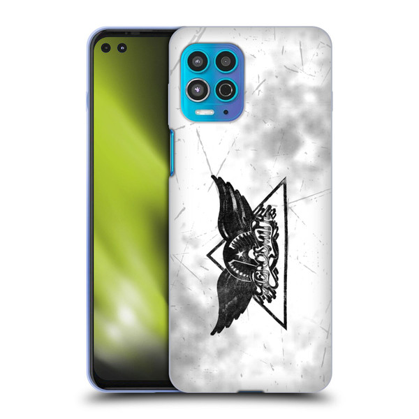 Aerosmith Black And White Triangle Winged Logo Soft Gel Case for Motorola Moto G100