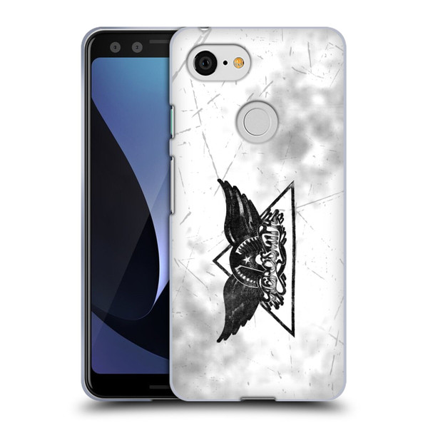 Aerosmith Black And White Triangle Winged Logo Soft Gel Case for Google Pixel 3