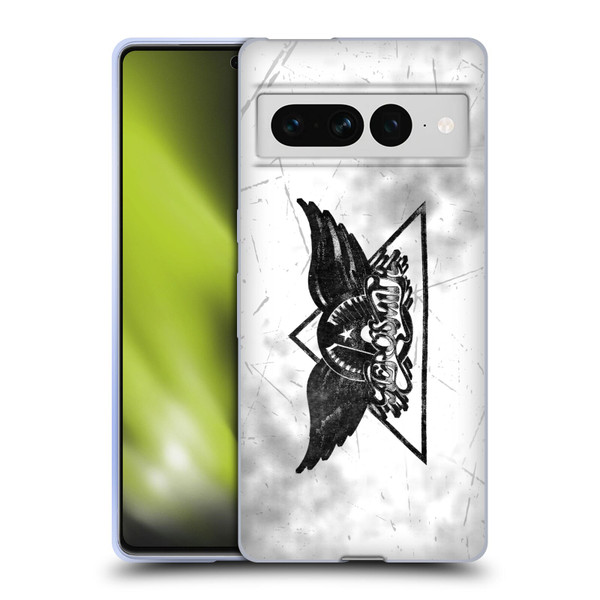 Aerosmith Black And White Triangle Winged Logo Soft Gel Case for Google Pixel 7 Pro