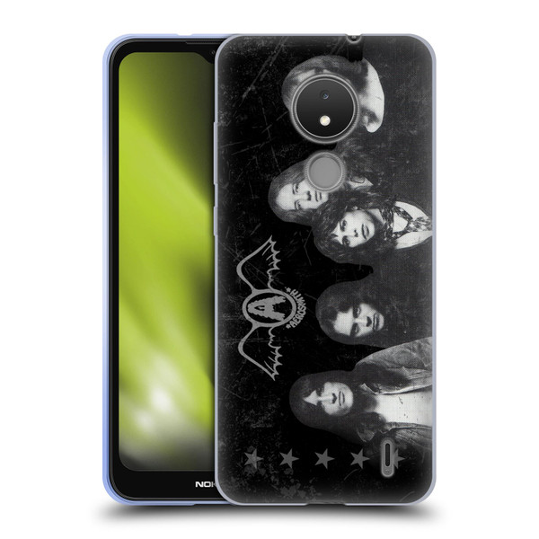 Aerosmith Black And White Vintage Photo Soft Gel Case for Nokia C21