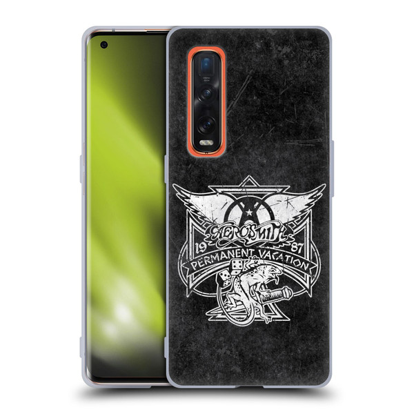 Aerosmith Black And White 1987 Permanent Vacation Soft Gel Case for OPPO Find X2 Pro 5G