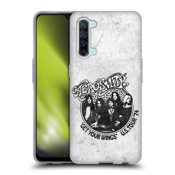 Aerosmith Black And White Get Your Wings US Tour Soft Gel Case for OPPO Find X2 Lite 5G