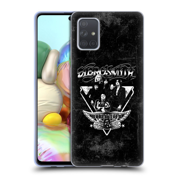 Aerosmith Black And White World Tour Soft Gel Case for Samsung Galaxy A71 (2019)