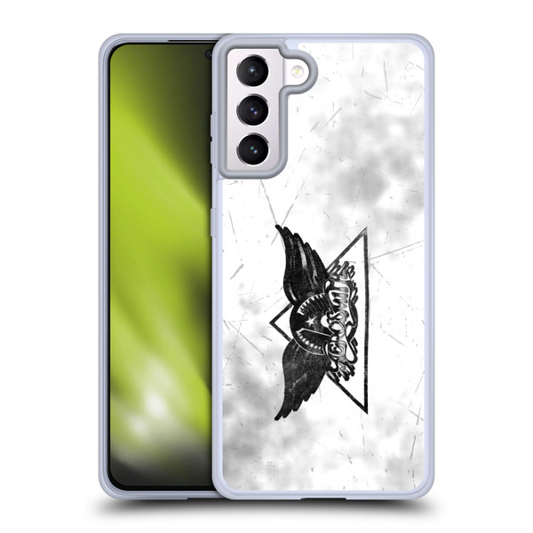 Aerosmith Black And White Triangle Winged Logo Soft Gel Case for Samsung Galaxy S21+ 5G