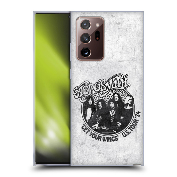 Aerosmith Black And White Get Your Wings US Tour Soft Gel Case for Samsung Galaxy Note20 Ultra / 5G