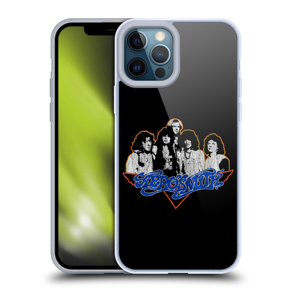 Aerosmith Classics Group Photo Vintage Soft Gel Case for Apple iPhone 12 Pro Max