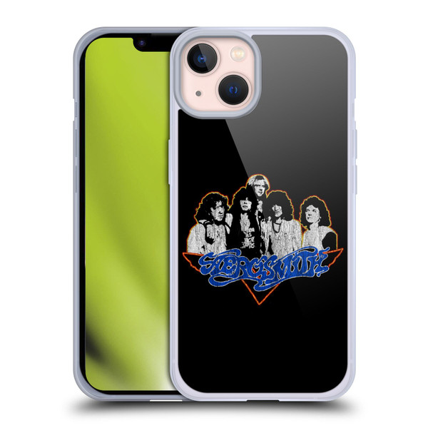 Aerosmith Classics Group Photo Vintage Soft Gel Case for Apple iPhone 13