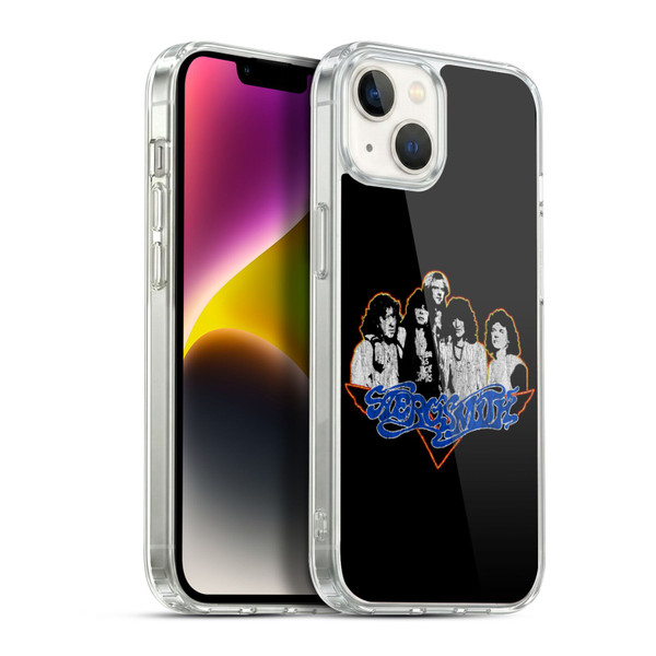 Aerosmith Classics Group Photo Vintage Soft Gel Case for Apple iPhone 14 Plus & MagSafe