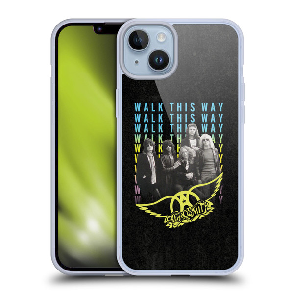 Aerosmith Classics Walk This Way Soft Gel Case for Apple iPhone 14 Plus
