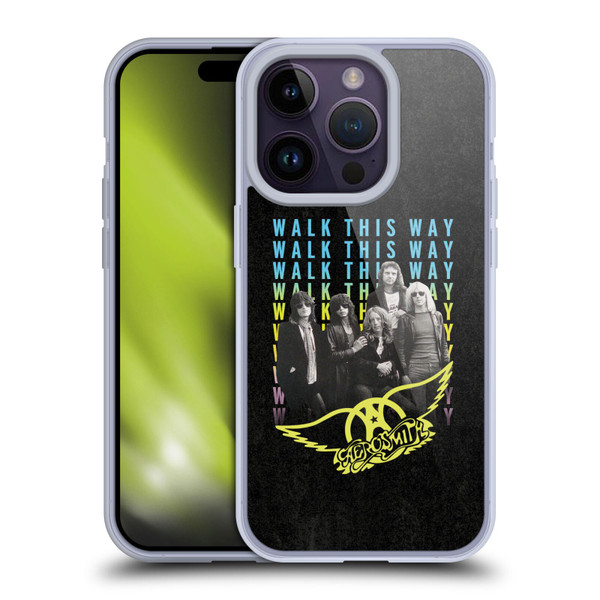 Aerosmith Classics Walk This Way Soft Gel Case for Apple iPhone 14 Pro