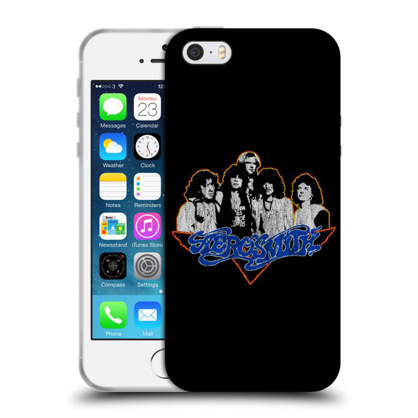 Aerosmith Classics Group Photo Vintage Soft Gel Case for Apple iPhone 5 / 5s / iPhone SE 2016