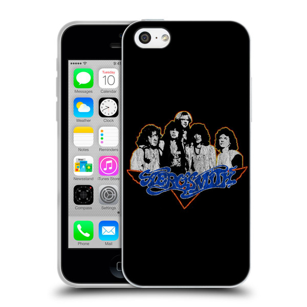 Aerosmith Classics Group Photo Vintage Soft Gel Case for Apple iPhone 5c