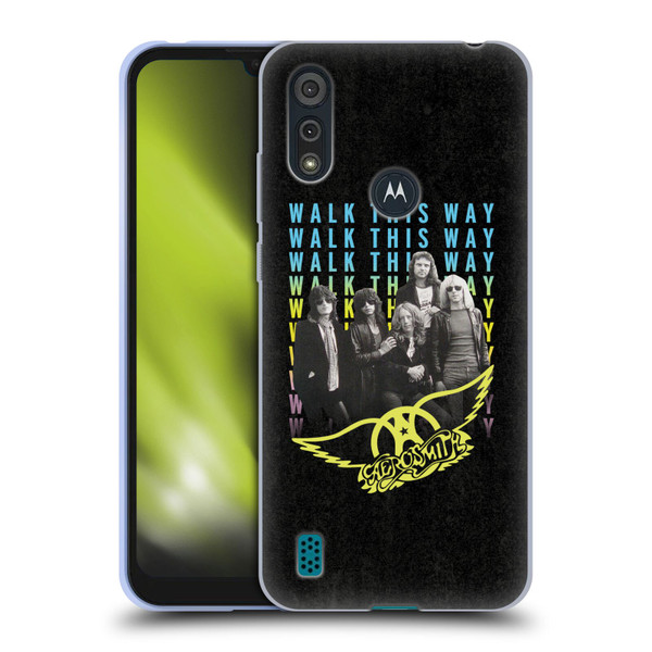Aerosmith Classics Walk This Way Soft Gel Case for Motorola Moto E6s (2020)