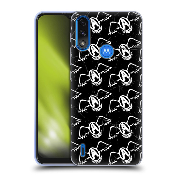 Aerosmith Classics Logo Pattern Soft Gel Case for Motorola Moto E7 Power / Moto E7i Power