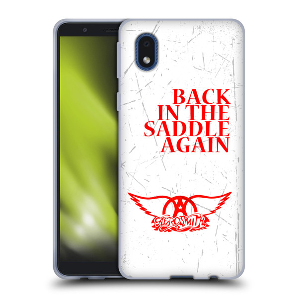 Aerosmith Classics Back In The Saddle Again Soft Gel Case for Samsung Galaxy A01 Core (2020)