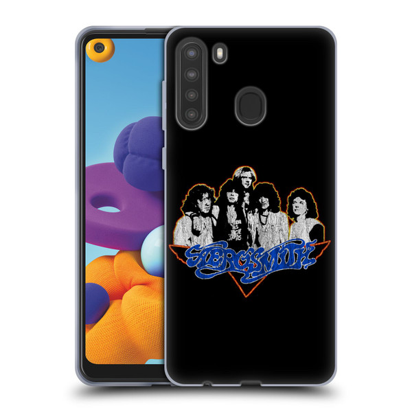Aerosmith Classics Group Photo Vintage Soft Gel Case for Samsung Galaxy A21 (2020)