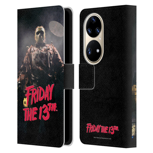 Friday the 13th: Jason X Comic Art And Logos Jason Voorhees Leather Book Wallet Case Cover For Huawei P50 Pro