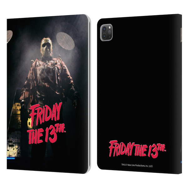 Friday the 13th: Jason X Comic Art And Logos Jason Voorhees Leather Book Wallet Case Cover For Apple iPad Pro 11 2020 / 2021 / 2022