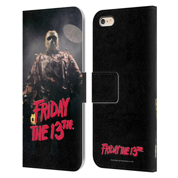Friday the 13th: Jason X Comic Art And Logos Jason Voorhees Leather Book Wallet Case Cover For Apple iPhone 6 Plus / iPhone 6s Plus