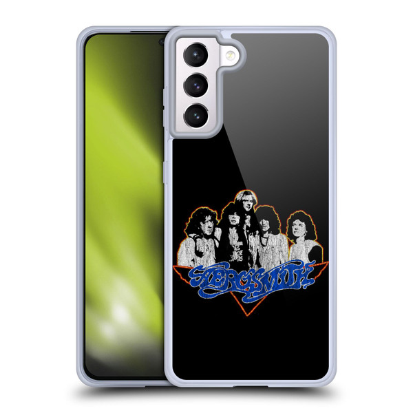 Aerosmith Classics Group Photo Vintage Soft Gel Case for Samsung Galaxy S21+ 5G