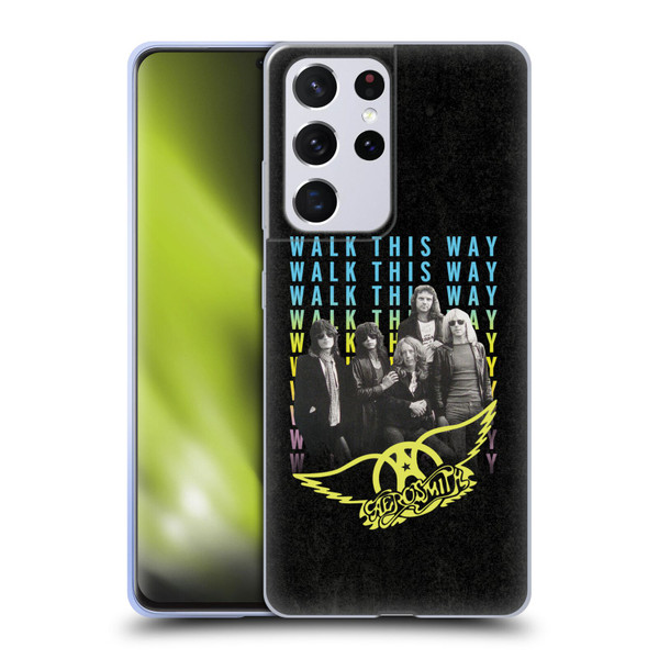Aerosmith Classics Walk This Way Soft Gel Case for Samsung Galaxy S21 Ultra 5G