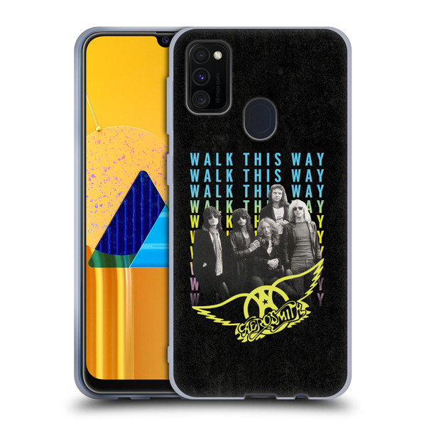 Aerosmith Classics Walk This Way Soft Gel Case for Samsung Galaxy M30s (2019)/M21 (2020)