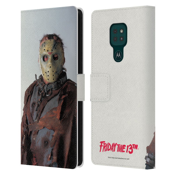 Friday the 13th: Jason X Comic Art And Logos Jason Leather Book Wallet Case Cover For Motorola Moto G9 Play
