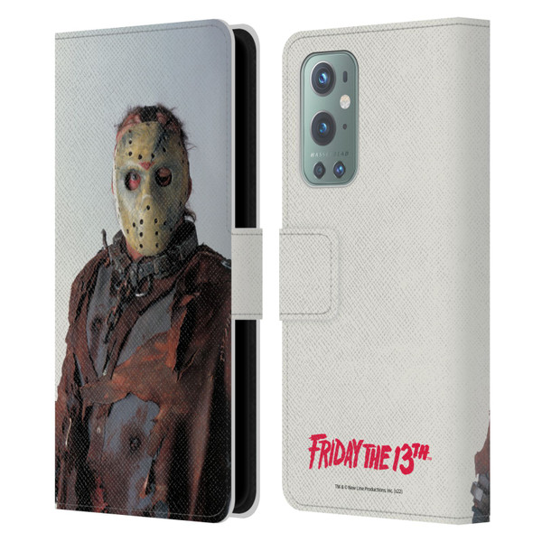 Friday the 13th: Jason X Comic Art And Logos Jason Leather Book Wallet Case Cover For OnePlus 9