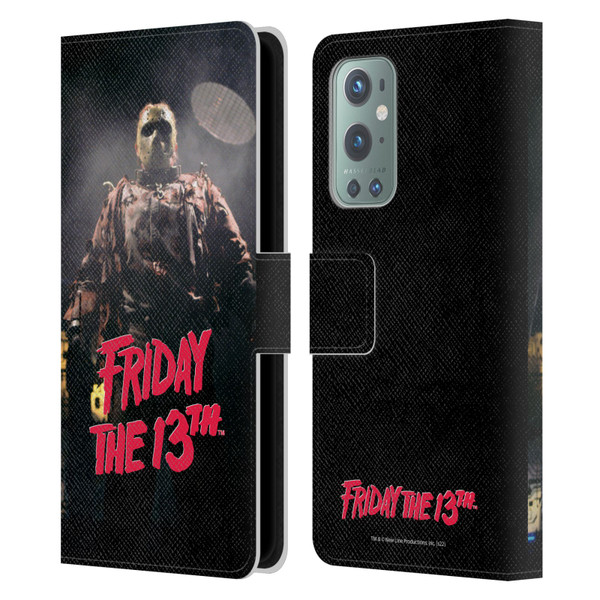 Friday the 13th: Jason X Comic Art And Logos Jason Voorhees Leather Book Wallet Case Cover For OnePlus 9