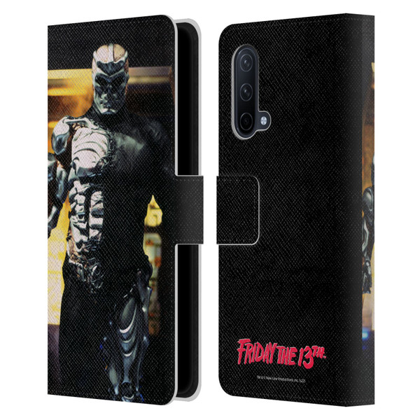 Friday the 13th: Jason X Comic Art And Logos Jason Cyborg Leather Book Wallet Case Cover For OnePlus Nord CE 5G