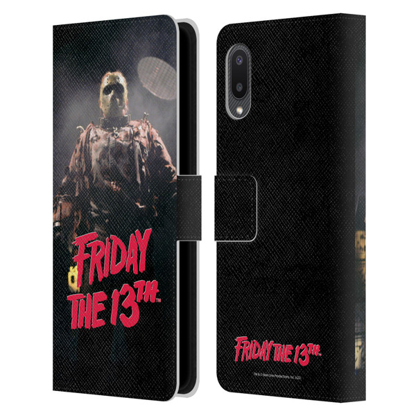 Friday the 13th: Jason X Comic Art And Logos Jason Voorhees Leather Book Wallet Case Cover For Samsung Galaxy A02/M02 (2021)